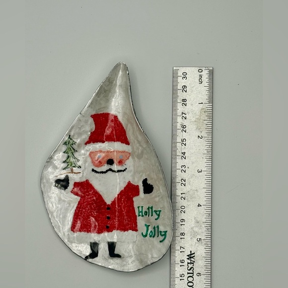 Festive Santa Decorative Plate - Picture 4 of 5